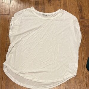 Lucky Brand White Relaxed Fit Short Sleeve Tee